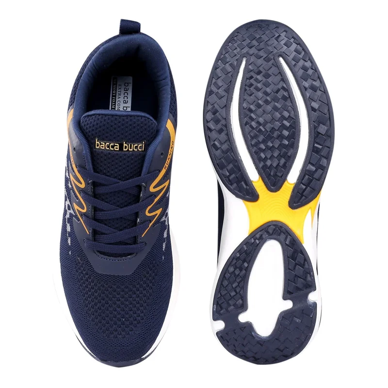 Bacca Bucci Blue Marathon Everyday Running Shoes for Men | Best Price UAE